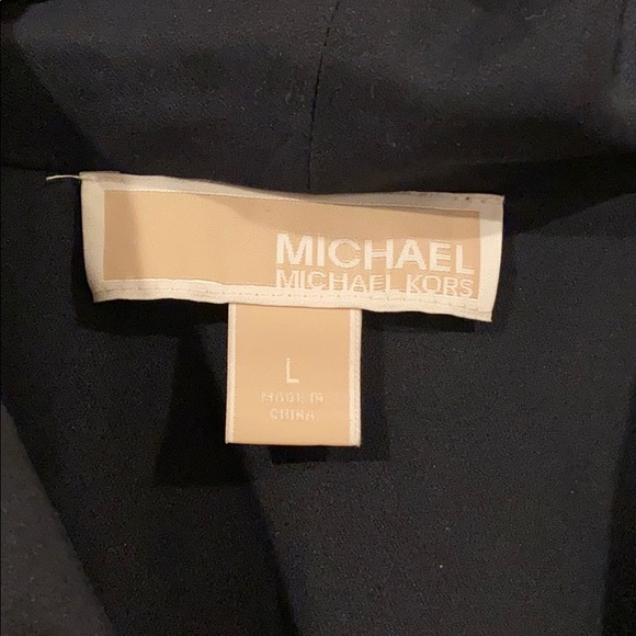 Michael Kors navy pleat front blouse - Picture 2 of 6